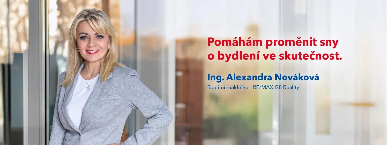 Ing. Alexandra Nováková - Realitní makléřka RE/MAX G8 reality